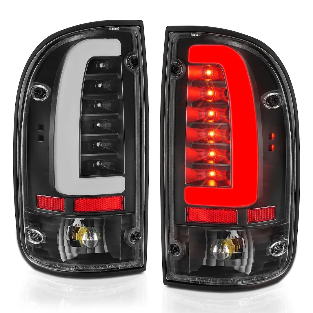 311353 – ANZO Tail Light Assembly, LED Clear Lens Black Housing Brake/ Turn Signal Light/ Running Light And Side Mark...